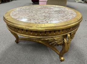 Gold Gilt French Style Coffee Table