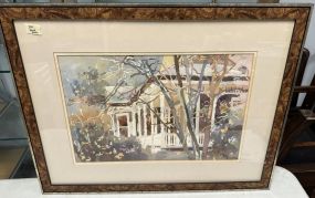 Judi Betts Watercolor of House