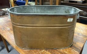 Antique C1900 Copper Boiler Wash Tub