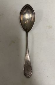 Coin Silver Serving Spoon