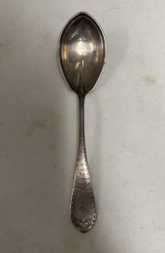 Coin Silver Serving Spoon
