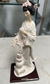 Giuseppe Armani 19887 Florence Signed Geisha Sculpture