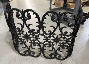 Heavy Metal Ornate Fire Screen