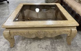 Reproduction Glass Top Coffee Table