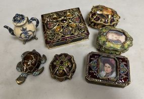 6 Jay Strongwater Enamel Trinket Boxes