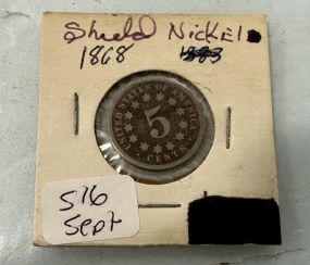 1868 Shield Nickel