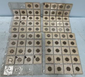Collection of 74 Assorted Dated Nickels