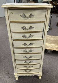 French Provincial White Lingerie Chest