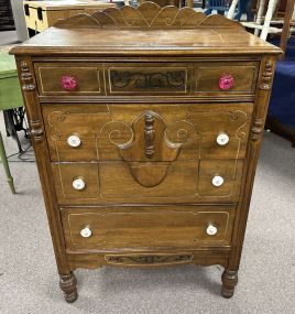 Depression Era Walnut Chest of Drawers