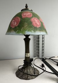 Glass Shade Desk Lamp