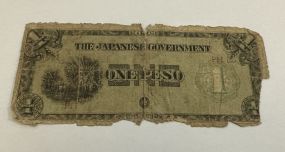 Japanese Government One Pesos