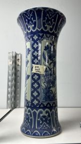 Modern Blue and White Chinese Flower Vase