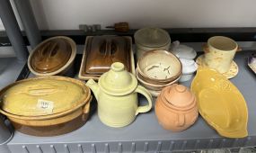 Group of Stoneware Bowls and Pitcher