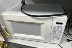 GE White Microwave