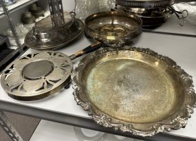 Group of Silver Plate Serving Pieces