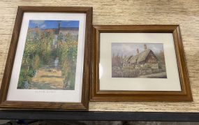 Claude Monet Print and Cottage Print