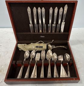 Set of Lunt Treasure Sterling Flatware Set