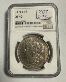 1878-S Morgan Silver Dollar XF40