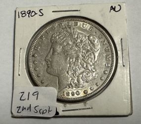 1890-S Morgan Silver Dollar