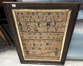 Antique Alphabet Cross Stitch Sampler