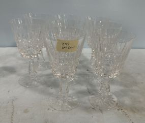 8 Waterford Lismore Water Goblets