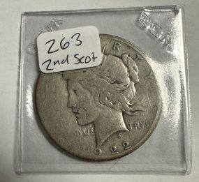 1922-S Peace Liberty Dollar