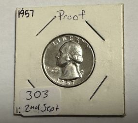 1957 Proof Washington Quarter