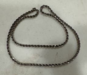 Sterling Rope Necklace