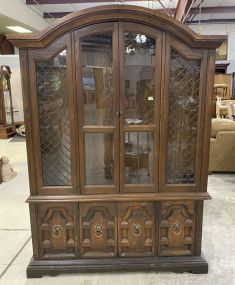 American of Martinsville Oak China Cabinet