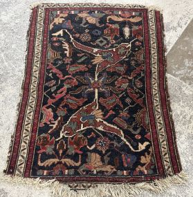 2'5 x 3'5 Semi Antique Persian Rug