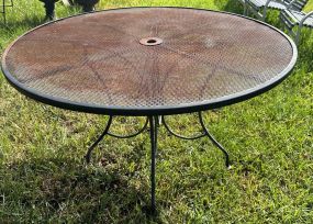 Wrought Iron Patio Outdoor Table