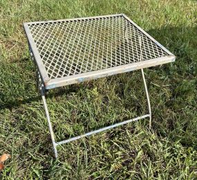 Small Wrought Iron Patio Side Table