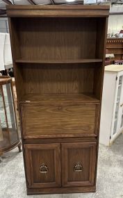 Late 20th Century Oak Finish Bookcase