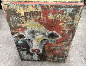 Signed Painting of Cow
