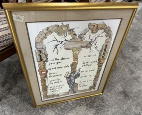 Ten Commandants Print Framed