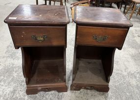 Pair of Vintage Mahogany Night Stands