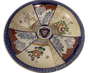 Vintage Japanese Hand Painted Imari Ware Charger