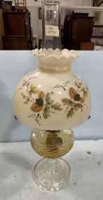 Vintage Aladdin Clear Glass Globe Oil Lamp