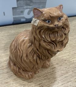 Vintage Ceramic Hand Crafted Cat Sculpture