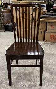 Cherry Slat Back Wooden Chair