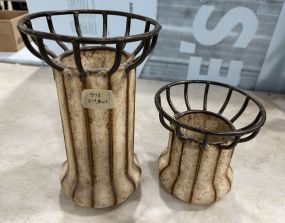 Two Decorative Candle Holders