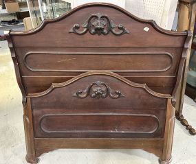 Antique Victorian Style Full Size Bed