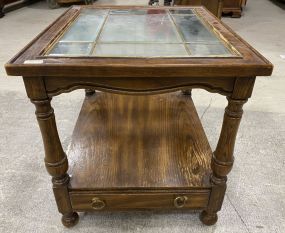 Late 20th Century Oak Lamp Table