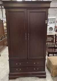 Traditional Cherry Entertainment Armoire