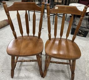 Pair of Late 20th Century Farm House Side Chairs
