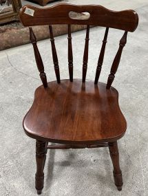 Late 20th Century Cherry Farm Style Side Chair