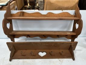 Two Heart Pine Wall Racks