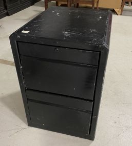 Black Painted File Cabinet