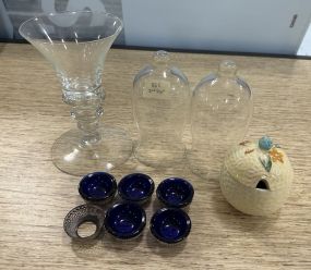 Glass Candle Shades, Coblat Blue Salts, and Sugar