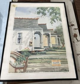 Signed Brian New Orleans House Print